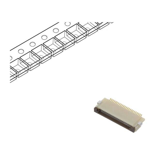 HIROSE Connector: FFC/FPC; gold-plated; SMT; 500mA