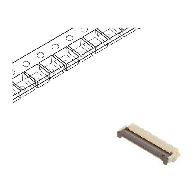 HIROSE Connector: FFC/FPC; gold-plated; SMT; 500mA
