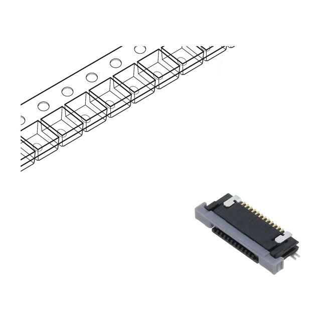 AMPHENOL COMMUNICATIONS SOLUTIONS Connector: FFC/FPC; gold-plated