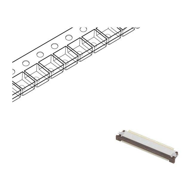 MOLEX Connector: FFC/FPC; gold-plated; SMT; 500mA