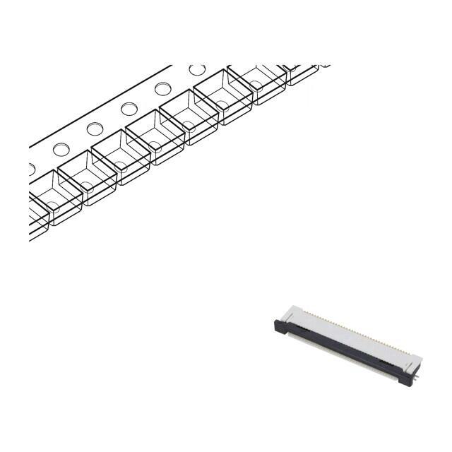 MOLEX Connector: FFC/FPC; gold-plated; SMT; 500mA