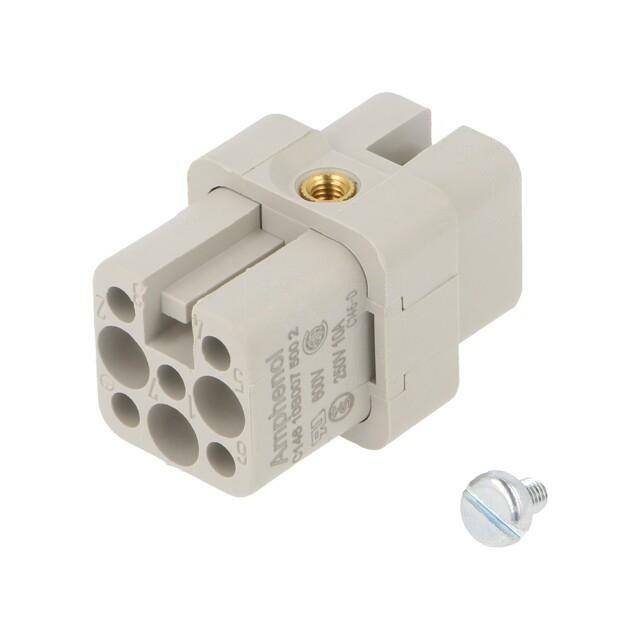 AMPHENOL Connector: HDC; contact insert; female