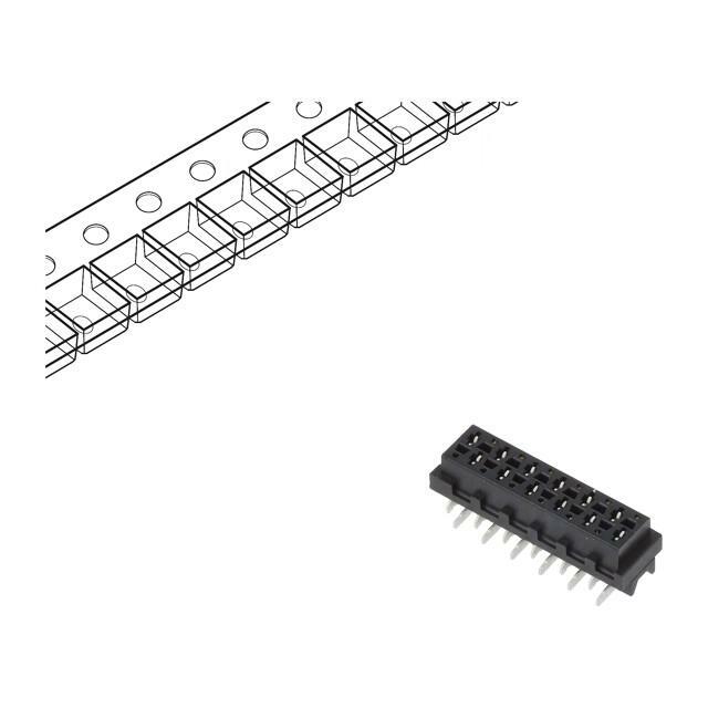 TE CONNECTIVITY Connector: Micro-MaTch; socket; female