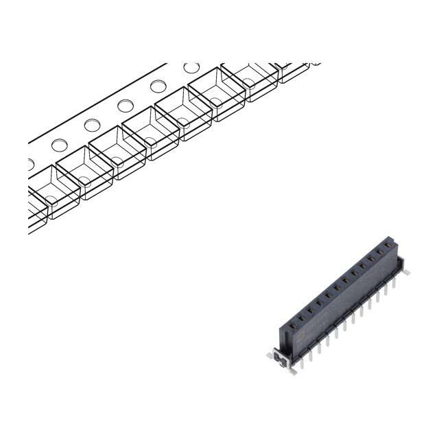 HARTING Connector: PCB to PCB; socket