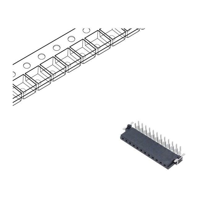 HARTING Connector: PCB to PCB; socket