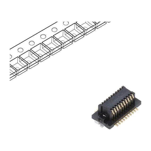 HIROSE Connector: PCB to PCB; socket