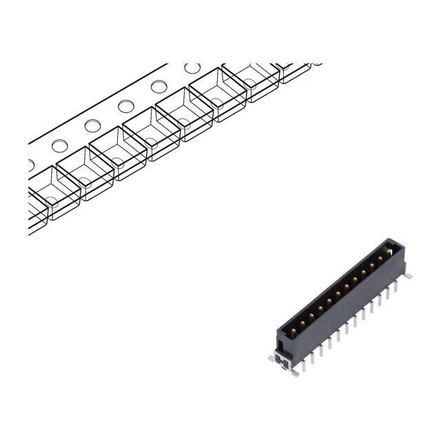 HARTING Connector: PCB to PCB; socket