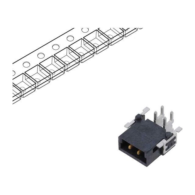 HARTING Connector: PCB to PCB; socket