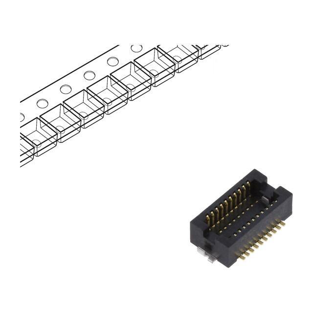 HIROSE Connector: PCB to PCB; socket
