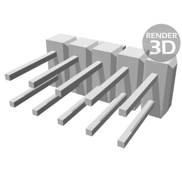 MOLEX Connector: pin strips; pin header