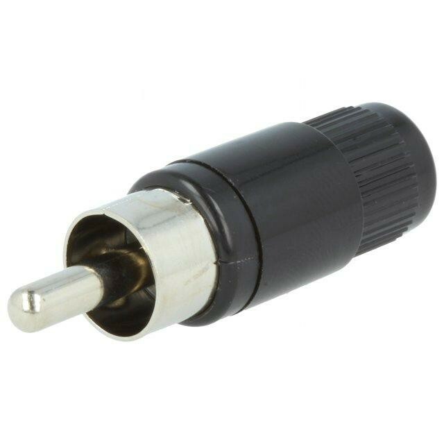 LUMBERG Connector: RCA; plug; male; straight
