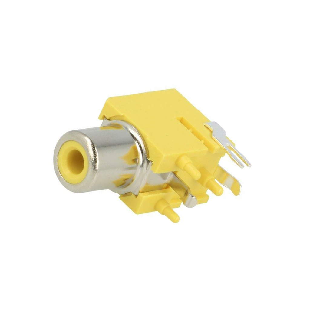 KEYSTONE Connector: RCA; socket; female; angled