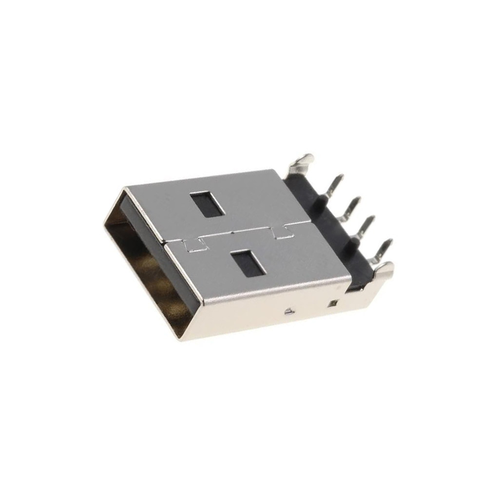 CONNFLY Connector: USB A; plug; THT