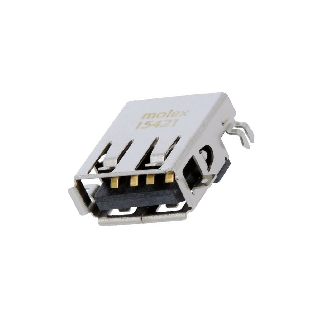 MOLEX Connector: USB A; socket; on