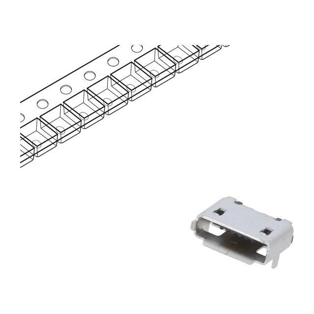 GCT Connector: USB AB micro; socket