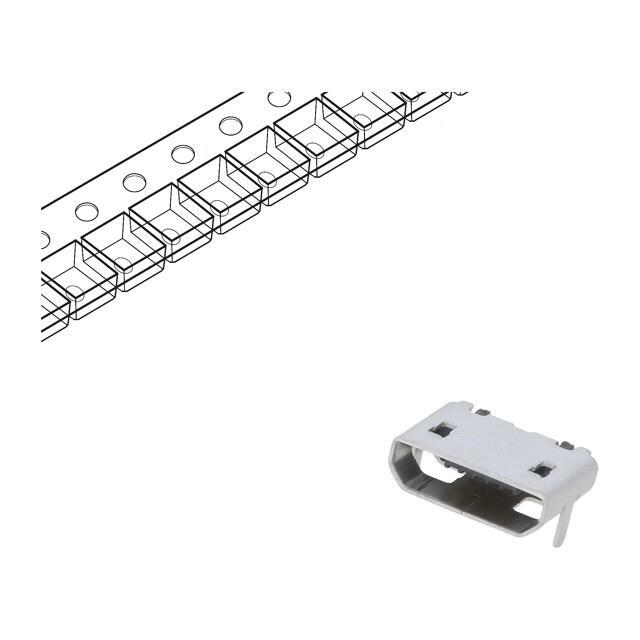GCT Connector: USB B micro; socket