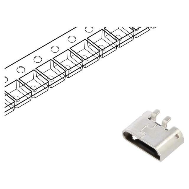 GCT Connector: USB B micro; socket