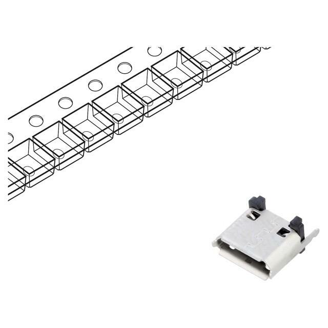 GCT Connector: USB B micro; socket