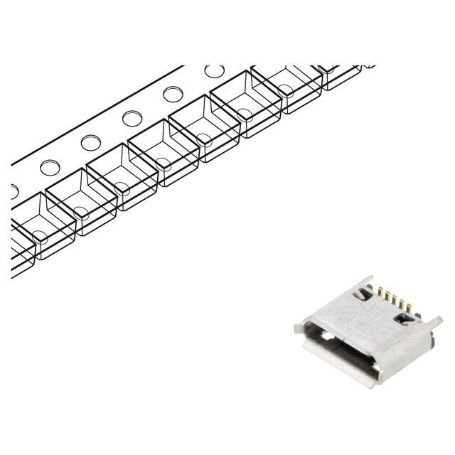 GCT Connector: USB B micro; socket
