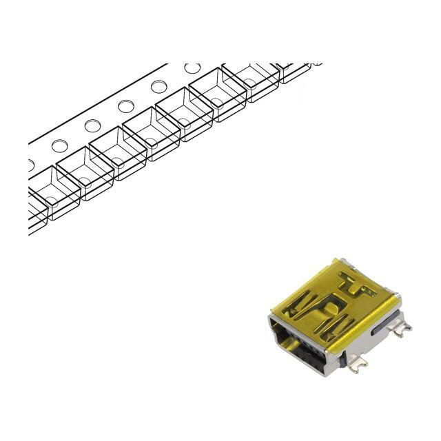 CONNFLY Connector: USB B mini; socket