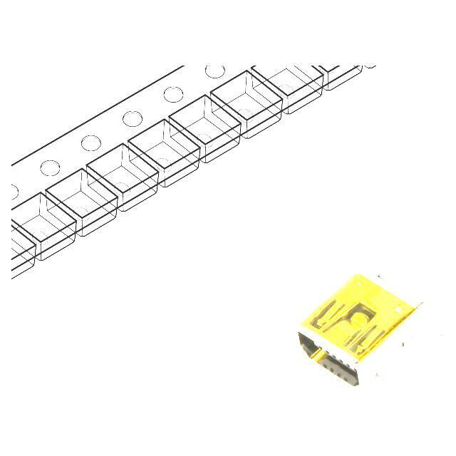 ECE Connector: USB B; socket; SMT