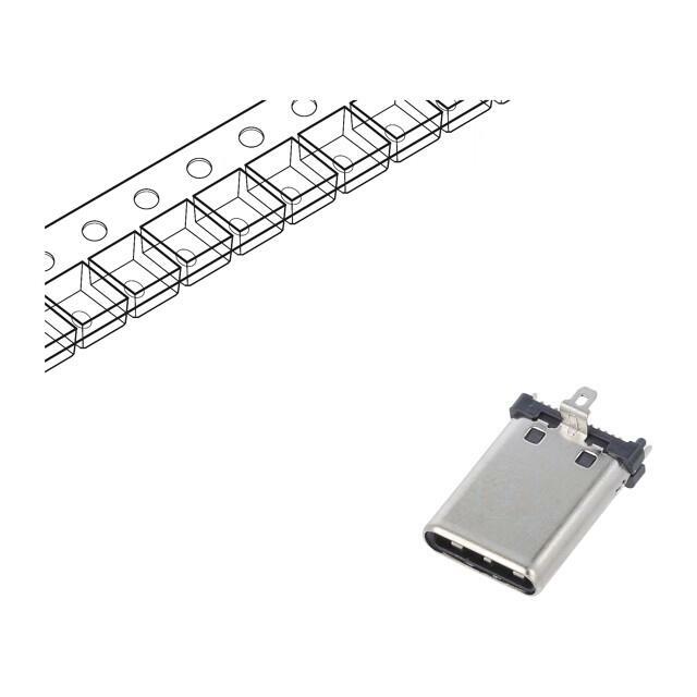 GCT Connector: USB C; plug; SMT