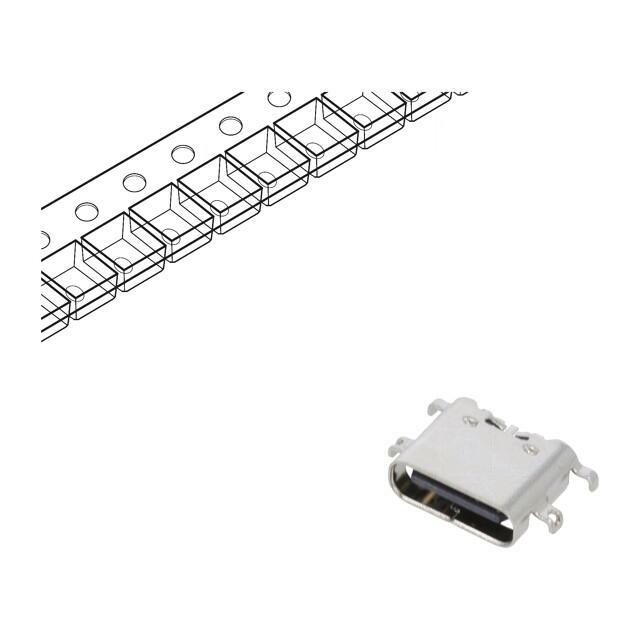 GCT Connector: USB C; socket; SMT