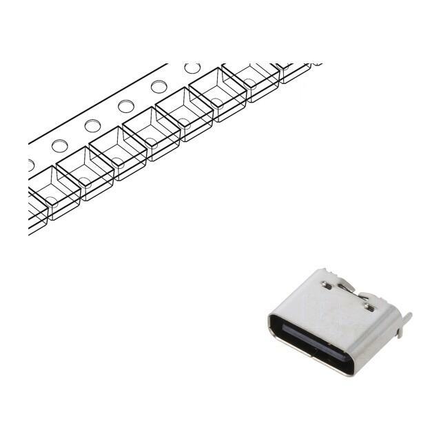 GCT Connector: USB C; socket; SMT