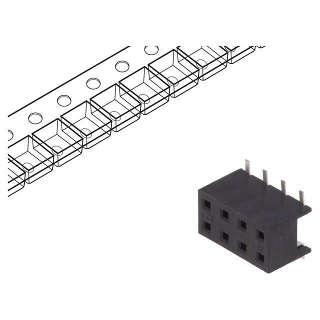 AMPHENOL COMMUNICATIONS SOLUTIONS Connector: wire-board; socket