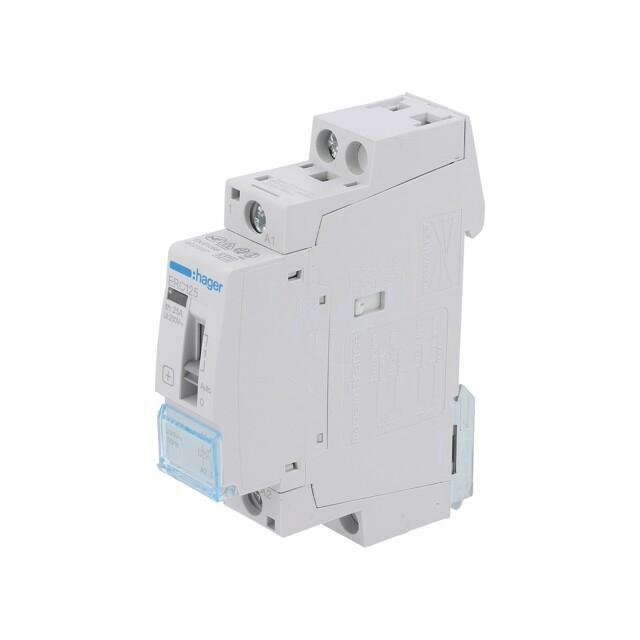 HAGER Contactor: 1-pole installation; 25A; 230VAC