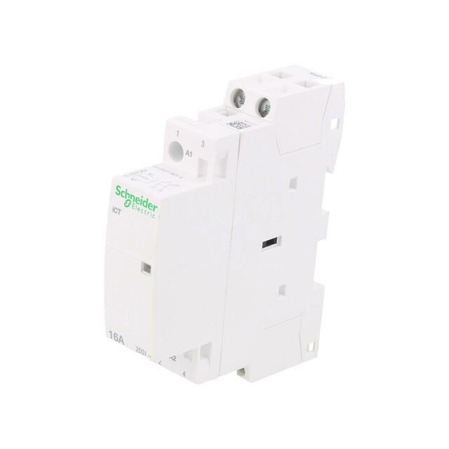 SCHNEIDER ELECTRIC Contactor: 2-pole installation; 16A