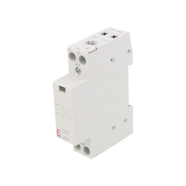 ETI POLAM Contactor: 2-pole installation; 20A
