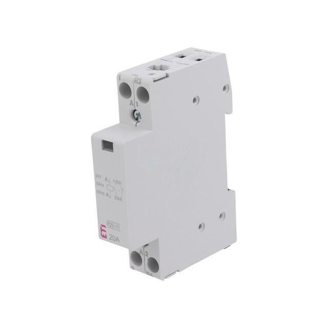 ETI POLAM Contactor: 2-pole installation; 20A