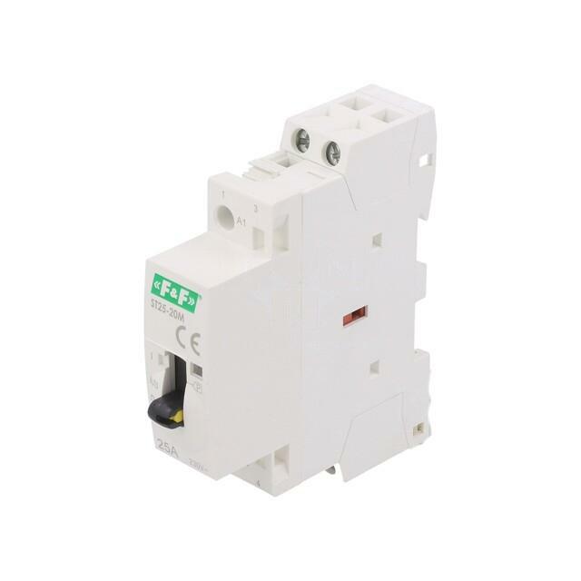F&F Contactor: 2-pole installation; 25A; 220÷240VAC