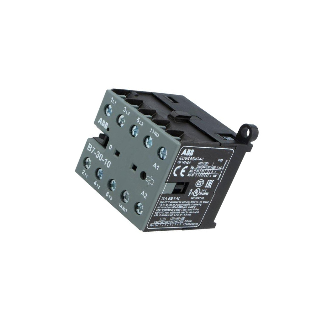 ABB Contactor: 3-pole; NO x3; Auxiliary