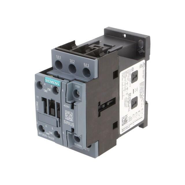 SIEMENS Contactor: 3-pole; NO x3; Auxiliary