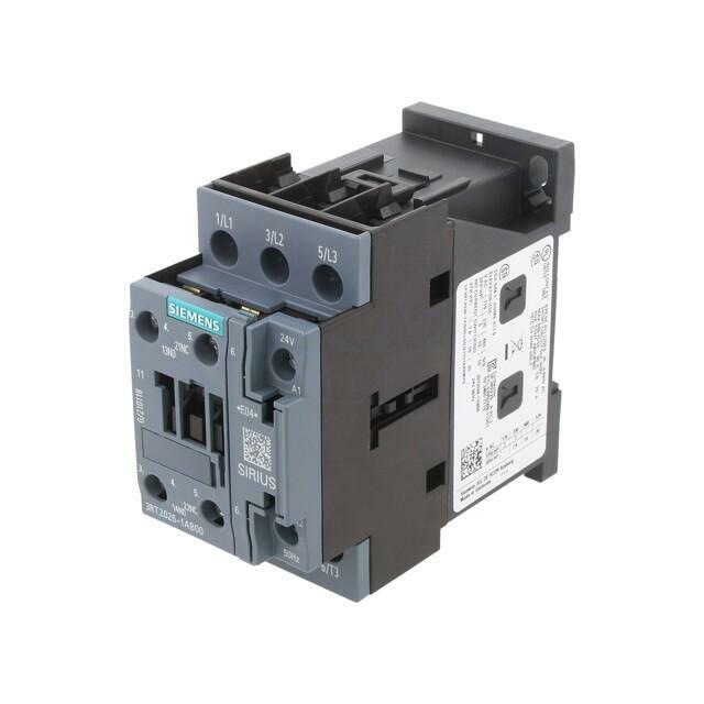 SIEMENS Contactor: 3-pole; NO x3; Auxiliary