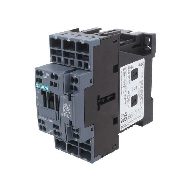 SIEMENS Contactor: 3-pole; NO x3; Auxiliary
