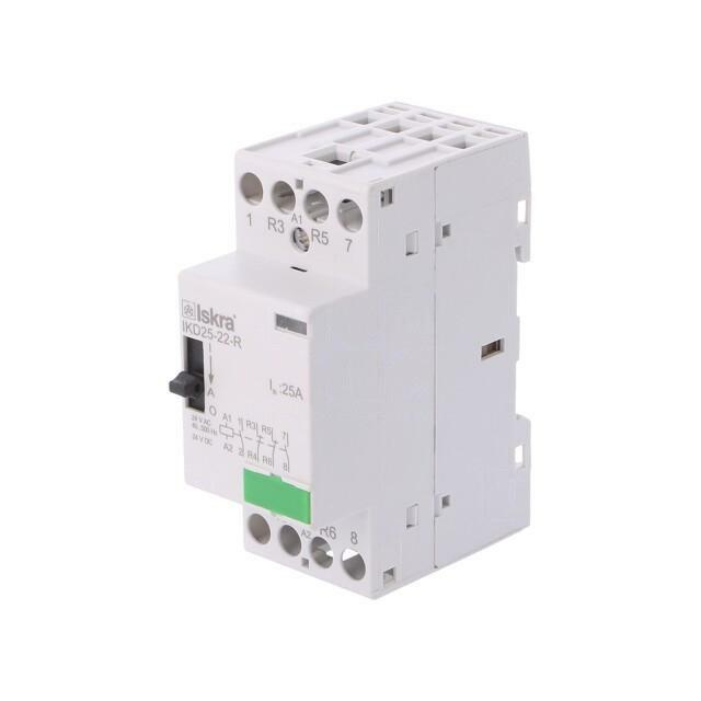 ISKRA Contactor: 4-pole installation; 25A; 24VAC