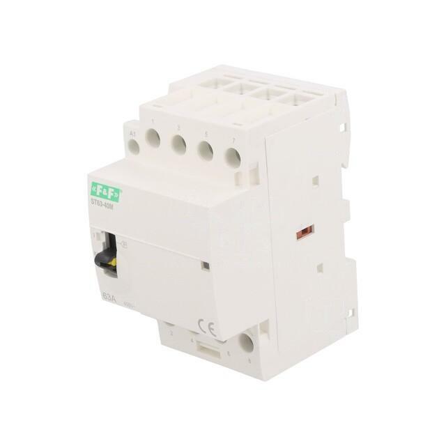 F&F Contactor: 4-pole installation; 63A; 220÷240VAC