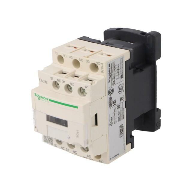 SCHNEIDER ELECTRIC Contactor: 5-pole; NC x2