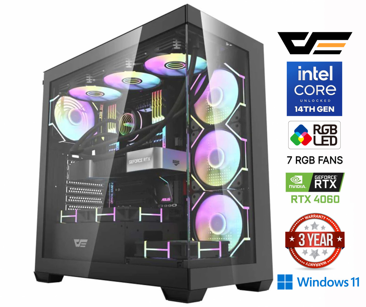 MDATA GAMING Core i5-14400F 16GB 1TB