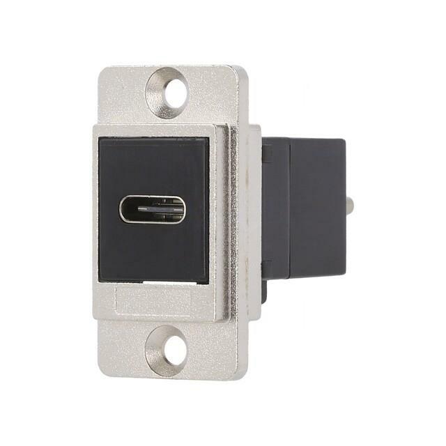 CLIFF Coupler; DUALSLIM; USB C socket-front