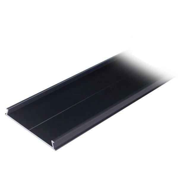 TOPMET Cover; black; 1m; aluminium; Kind
