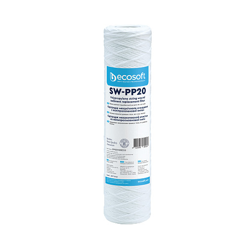 CPN251020ECO Ecosoft PP vītnes nosēdumu filtrs
