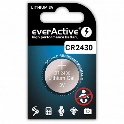 EverActive™ CR2430 baterijas 3V everActive litija