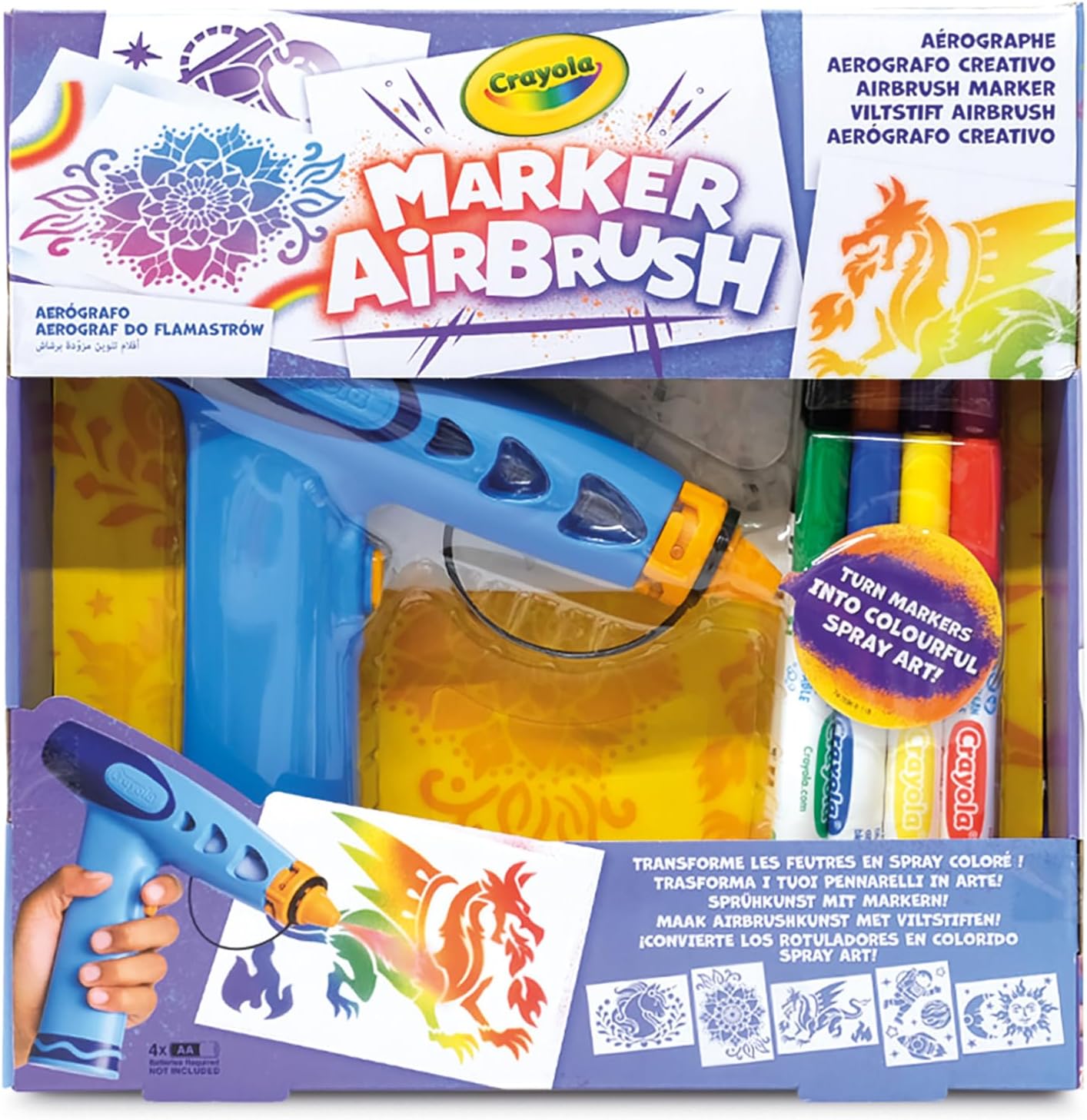 CRAYOLA radošais komplekts Marker Airbrush, 74-7696