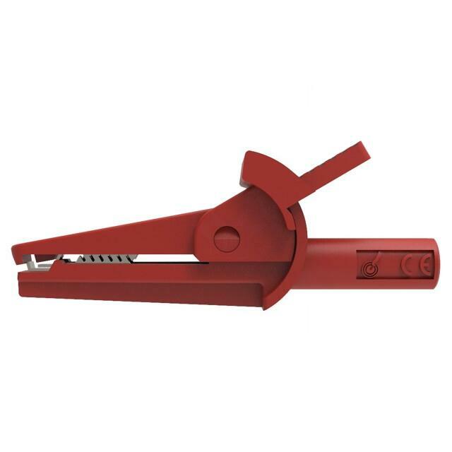 SCHUTZINGER Crocodile clip; 10A; 600V; red