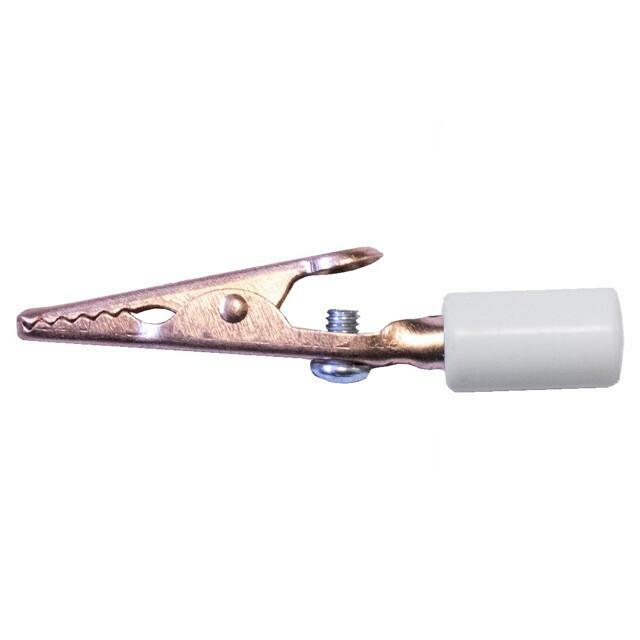 MUELLER ELECTRIC Crocodile clip; 10A; white