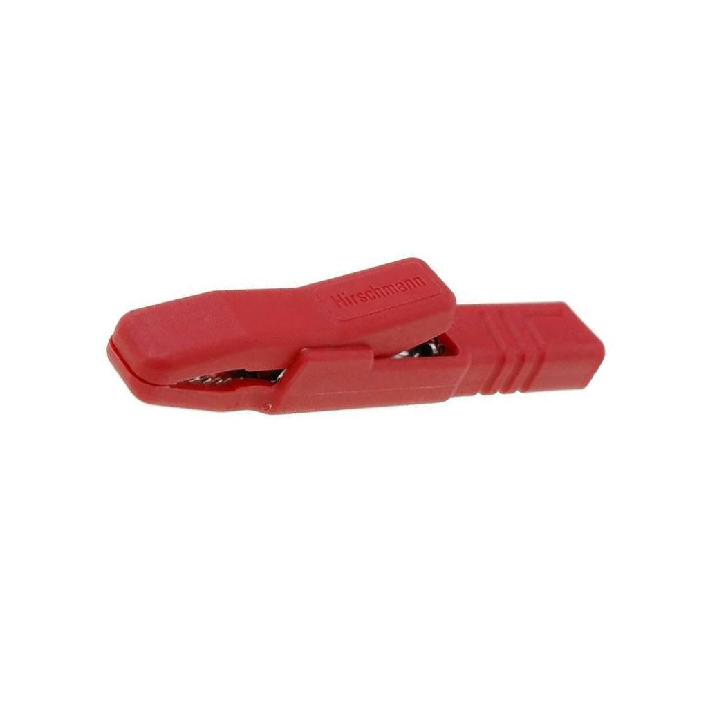 HIRSCHMANN T&M Crocodile clip; 25A; red